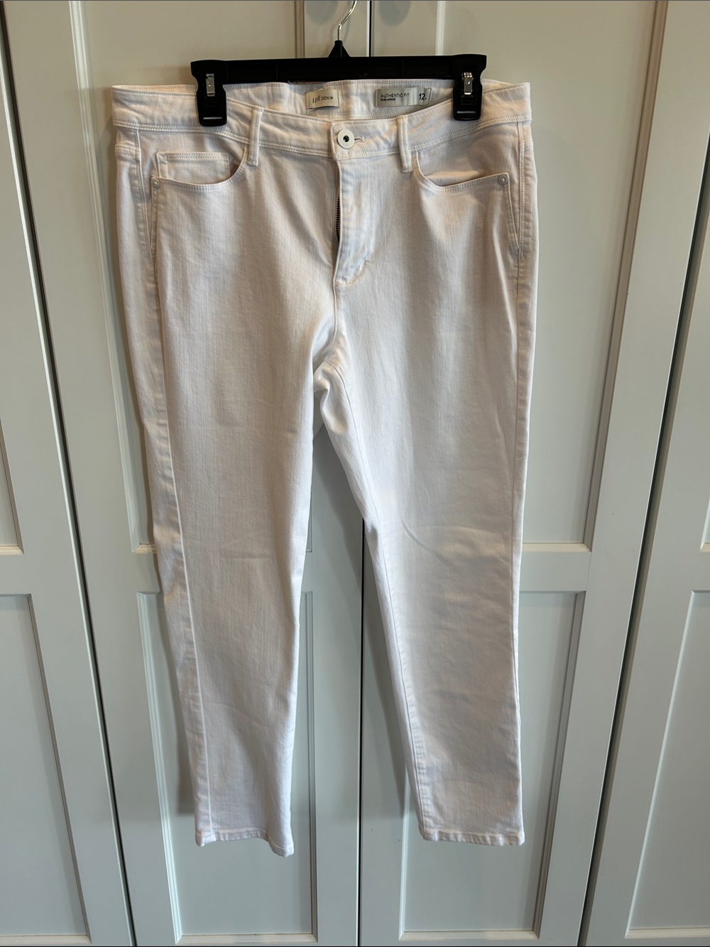 J. Jill White Ankle Crop Jeans 12 Tall